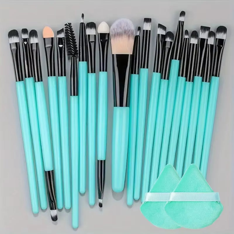 20-Piece Professional Makeup Brush Set – Eyeliner, Blending, Cheek, Eye, and Foundation Brushes for Flawless Application"