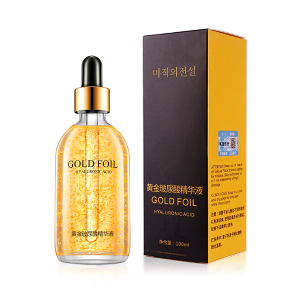 4K Gold Hyaluronic Acid Face Serum – Anti-Aging, Lifting & Brightening Formula (100ml)