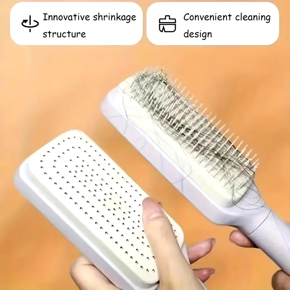 Rotatable Self-Cleaning Hair Brush – The Ultimate Hair Care Essential!